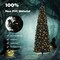 Pre-lit Christmas Halloween Tree with PVC Branch Tips and Warm White Lights Ideal for Holiday Season